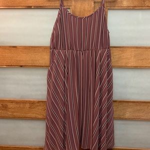 Torrid Midi Striped Purple Dress Size 2